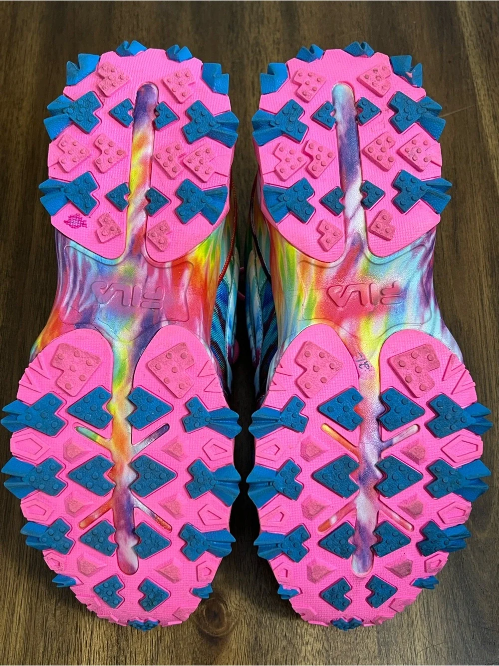 Fila Multicolor Tie Dye Sneakers 5JM01565-781 Womens Size 11